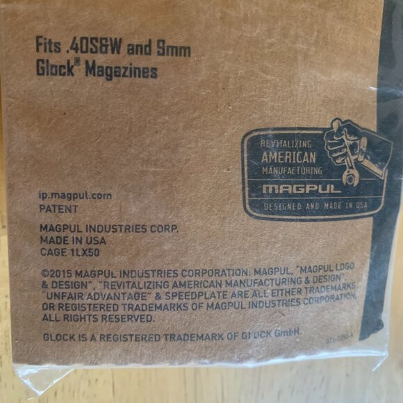 Polymer 3 Pack Magpul SpeedPlate – GLOCK 9mm .40 S&W accessory, shooting sport - Picture 7 of 7